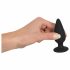 Black Velvet Heavy - dildo analne 75 g (czarne) 