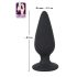 Czarny Aksamit Ciężki - 75g analny dildo (czarny)