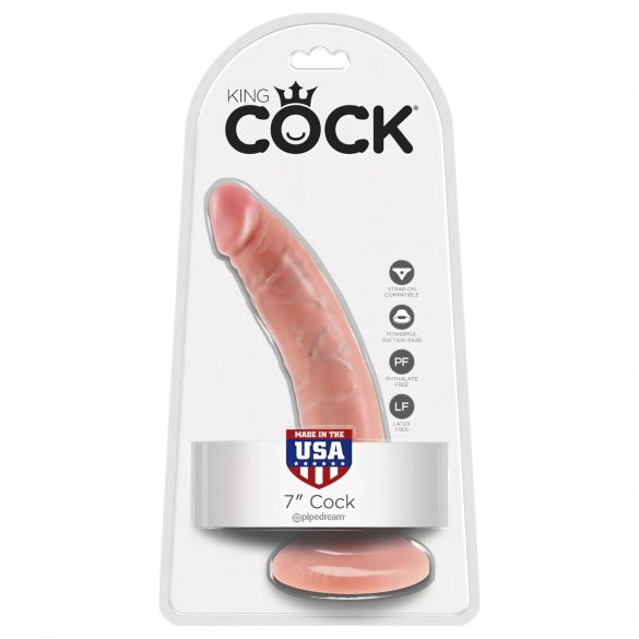 Dildo King Cock 7 (18 cm) - naturalne 