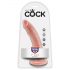 Król Cock 7 dildo (18 cm) - naturalny