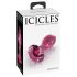 Icicles No. 79 - stożkowe szklane dildo analne (różowe)