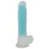 You2Toys Glow in the Dark - świecący dildo z przyssawką (niebieski)