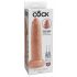 King Cock 9 - realistyczny dildo (23 cm) - naturalny