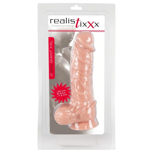 realistixxx Giant XXL - realistyczny dildo (32cm) - naturalny