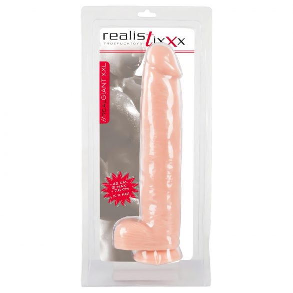 realistixxx Giant 3XL - realistyczne dildo (42 cm) - naturalny