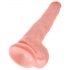 Król Cock 14 wielki dildo z jądrami (35cm) - naturalny