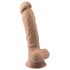 Silexd 7 - przyssawkowy dildo - 17,5cm (naturalny)