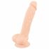 Silexd 7 - dildo z zaciskiem - 17,5 cm (naturalny) 