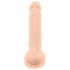 Silexd 7 - dildo z zaciskiem - 17,5 cm (naturalny) 