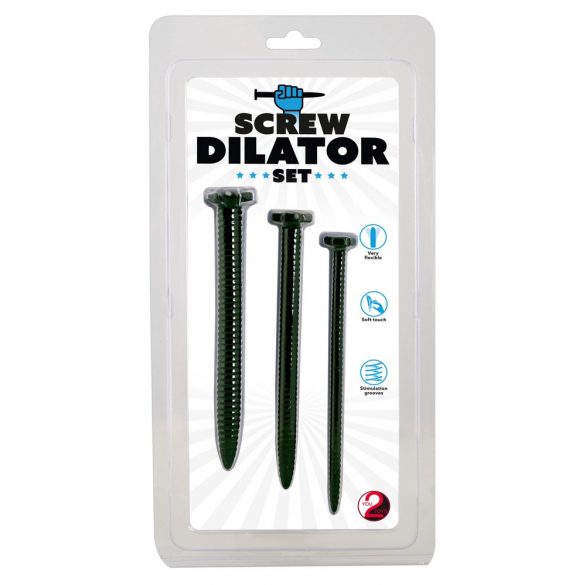 You2Toys Screw Dilator - Zestaw śrubowych dildo (3 szt.) 