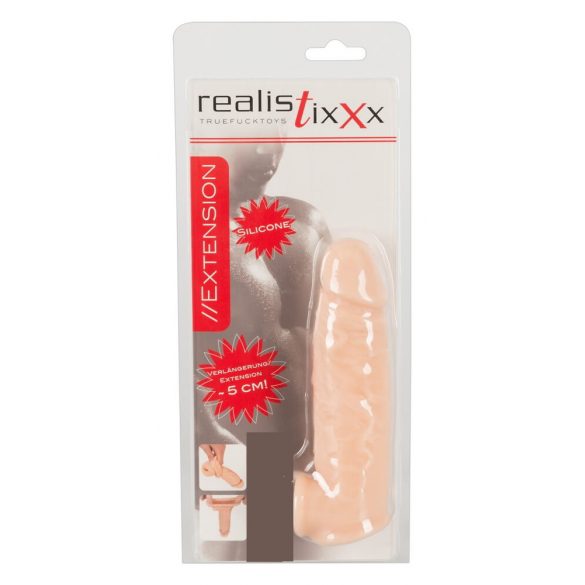 Realistixxx - pierścień na penisa - 16 cm (naturalny) 