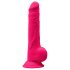 Silexd 9,5 - plastyczny, zaciskany dildo do jąder - 24 cm (różowy) 