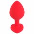 You2Toys Plug M - czarne, obfite dildo analne - średnie (czerwone) 