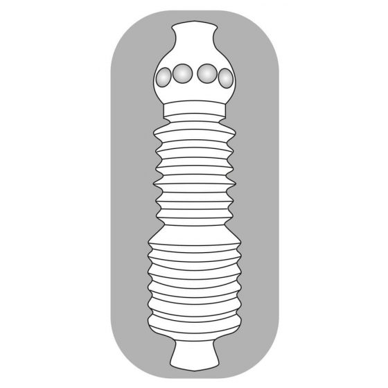 STROKER Twister - sztuczny masturbator tyłka (półprzezroczysty)
