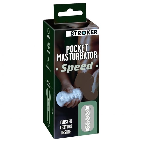 STROKER Speed - sztuczna pupa masturbator (przezroczysty)