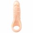 Realistixxx Double F - realistyczne dildo z pierścieniem na penisa (naturalny) 