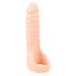 Realistixxx Double F - realistyczne dildo z pierścieniem na penisa (naturalny) 