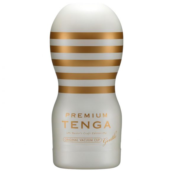 TENGA Premium Gentle - jednorazowy masturbator (biały)