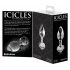 Icicles No. 44 - przezroczysty szklany analny korek