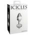 Icicles No. 44 - stożkowe, szklane dildo analne (przezroczyste)