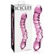 Icicles No. 55 - Dwustronny, szklany dildo do punktu G (różowy)