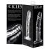 Icicles No. 62 - szklany dildo z penisem (przezroczysty)