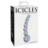 Icicles No. 66 - wygięty, kulisty, szklany dildo (przezroczysty)