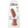 Król Cock 9 - realistyczny dildo z przyssawką (23 cm) - ciemny naturalny