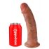 King Cock 9 - dildo z zaciskiem (23 cm) - ciemny naturalny 