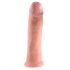 King Cock 10 - duże dildo z zaciskiem (25 cm) - naturalne 