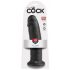 King Cock 10 - duże dildo z zaciskiem (25 cm) - czarny 