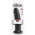 King Cock 10 - duży dildo z przyssawką (25 cm) - czarny