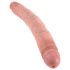 King Cock 12 Slim - realistyczny podwójny dildo (31 cm) - naturalny