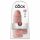 King Cock 9 Gruby - przyssawkowy dildo z jądrami (23 cm) - naturalny