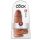 King Cock 9 Chubby - zaciskane dildo do jąder (23 cm) - ciemny naturalny 