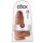 King Cock 9 Gruby przyjemniaczek - przyssawka, dildo (23 cm) - ciemny naturalny