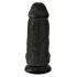 King Cock 9 Chubby - zaciskane dildo do jąder (23 cm) - czarny 