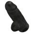 King Cock 9 Chubby - zaciskane dildo do jąder (23 cm) - czarny 