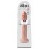 King Cock 13 - gigantyczne realistyczne dildo (33 cm) - naturalny