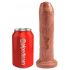 King Cock 7 - realistyczny dildo (18 cm) - ciemny naturalny