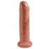 King Cock 7 Foremanator - realistyczne dildo (18 cm) - ciemny naturalny 