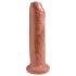 Król Kutas 7 - Realistyczny dildo (18cm) - ciemny naturalny