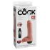 King Cock 8 - naturalistyczny strzykający dildo (20 cm) - naturalny