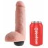 King Cock 8 - naturalistyczny strzykający dildo (20 cm) - naturalny