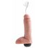 King Cock 8 - realistyczny dilda z ejakulacją (20cm) - naturalny