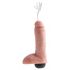 King Cock 8 - naturalistyczny strzykający dildo (20 cm) - naturalny