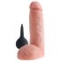 King Cock 8 - realistyczne dildo do squirtingu (20 cm) - naturalne