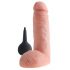 King Cock 8 - naturalistyczny strzykający dildo (20 cm) - naturalny