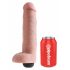 King Cock 10 - realistyczne dildo do squirtingu (25 cm) - naturalne 