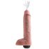 Król Kong 11 - realistyczny tryskający dildo (28cm) - naturalny